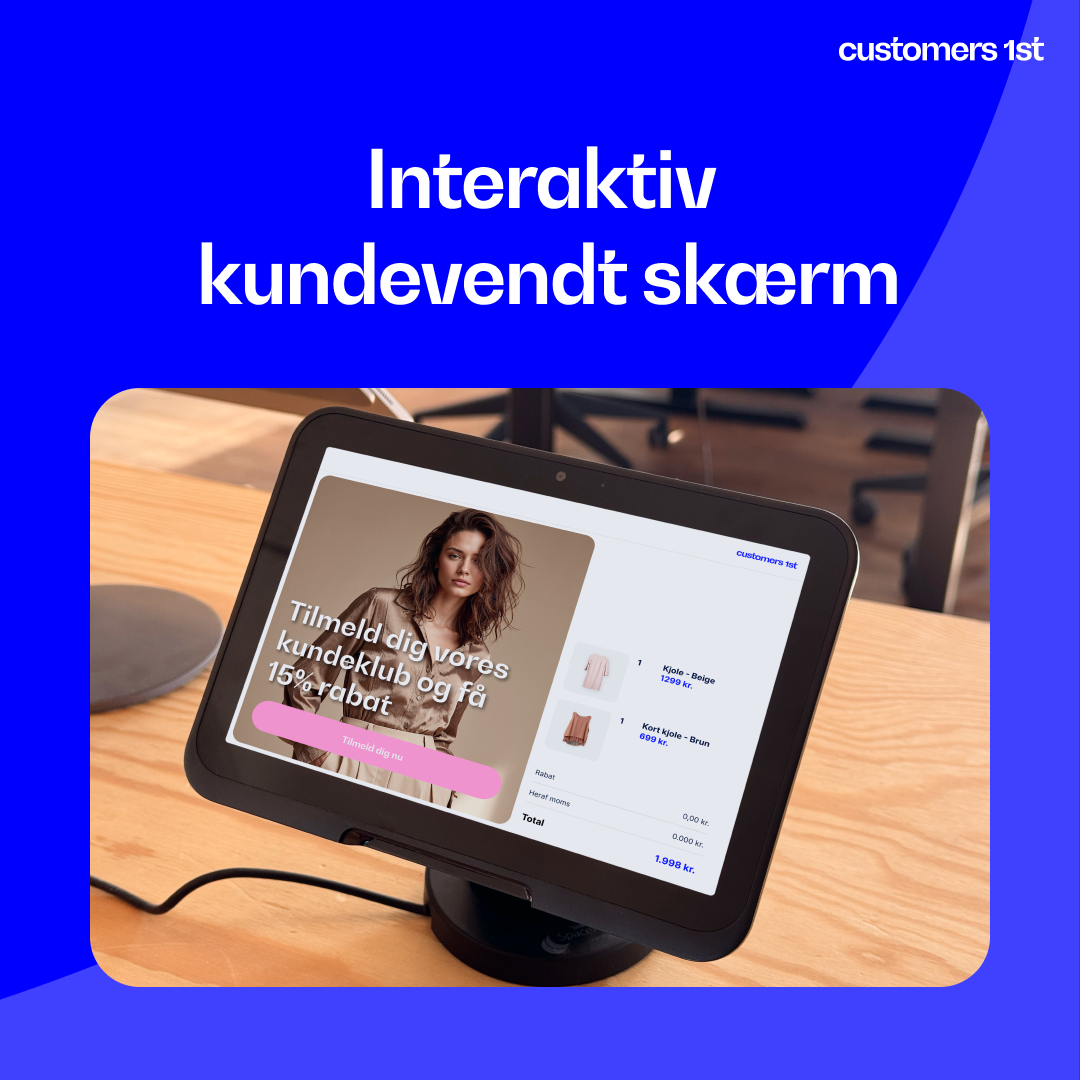 Systemet skal have kundevendt skærm