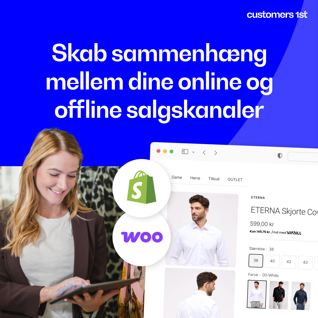 Systemet sikrer sammenhæng mellem online og offline salgskanaler
