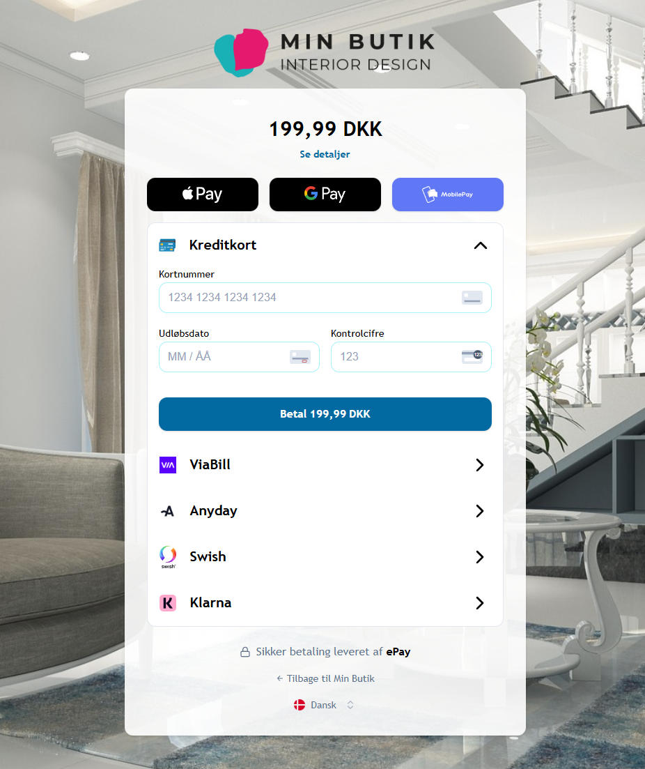 Systemet understøtter følgende wallets: