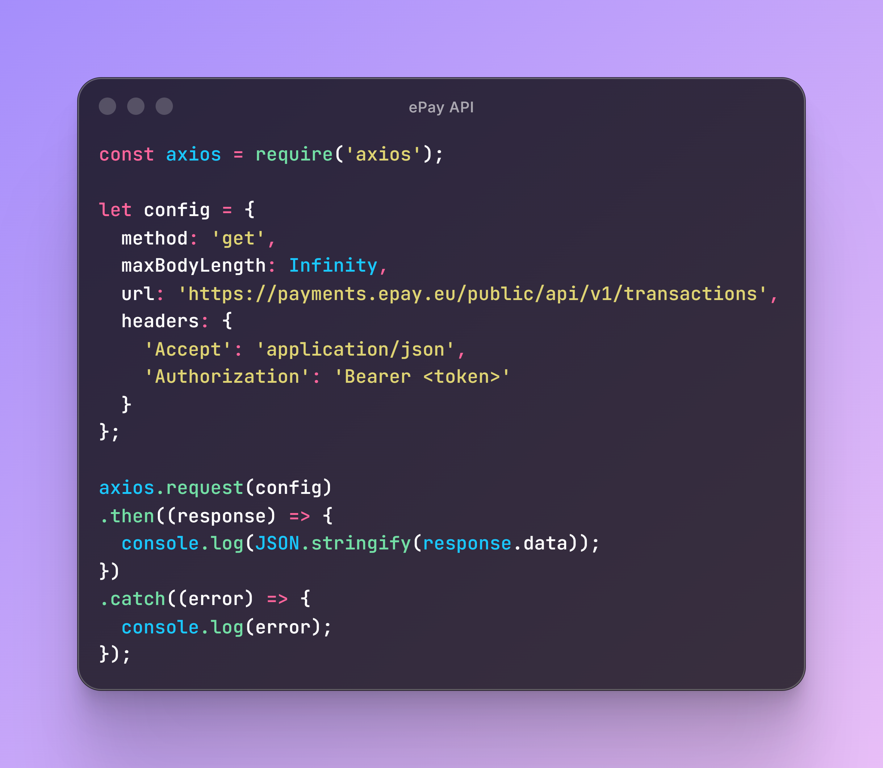 Systemet tilbyder API-udtræk