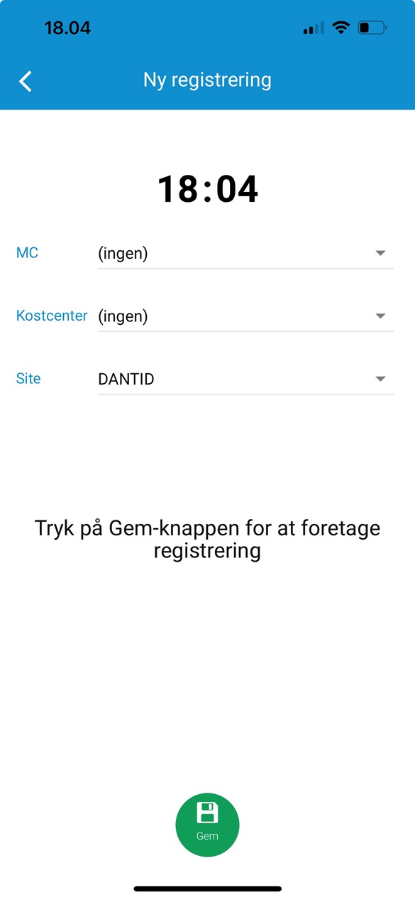 Systemet tilbyder en app til iPhone.
