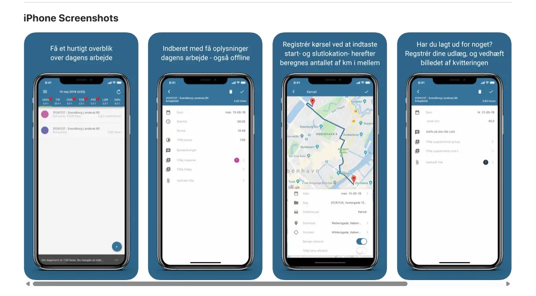 Systemet tilbyder en app til iPhone.