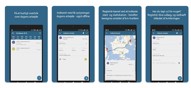 Systemet tilbyder en app til Android-telefoner.