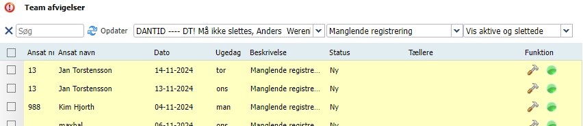 Systemet kan sende automatiske påmindelser til medarbejdere om at stemple ind og ud.